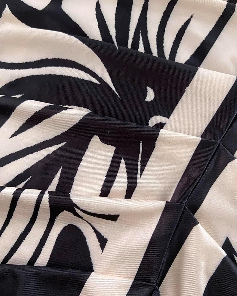 Summer Dresses for Women Floral Print Plunge V Neck Midi Dress Casual Ruched Slit Bodycon Party Dress