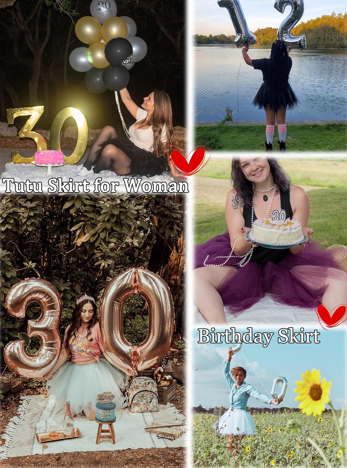 Women'S Tulle Skirts High Low Layered Puffy Fairy Skirt Mini Party Costume Irregular Adults Tutus