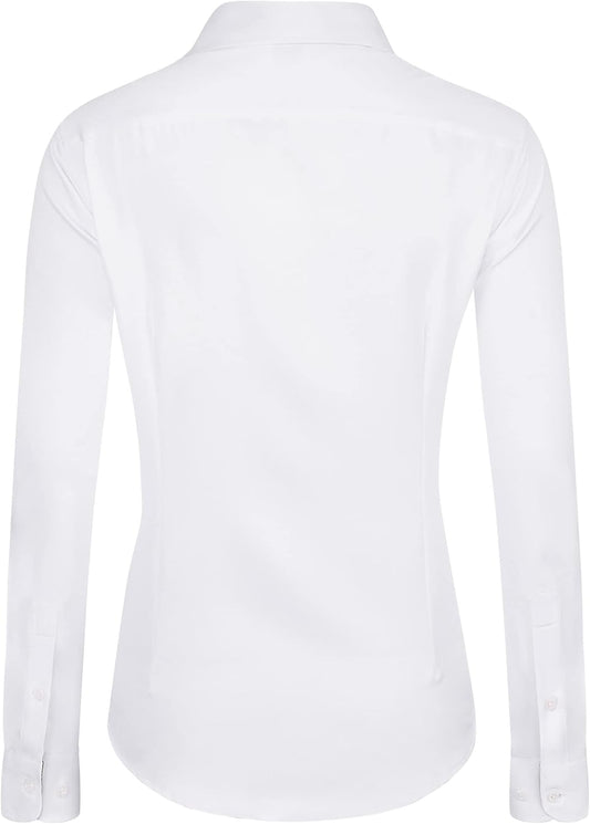 Womens Dress Shirts Long Sleeve Button down Shirt Wrinkle-Free Business Casual Blouse Office Work Tops