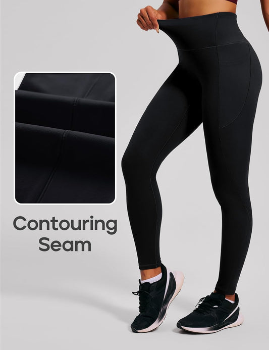 Scrunch Butt Lifting Leggings with Pockets for Women Tummy Control Compression Leggings No Front Seam Yoga Pants