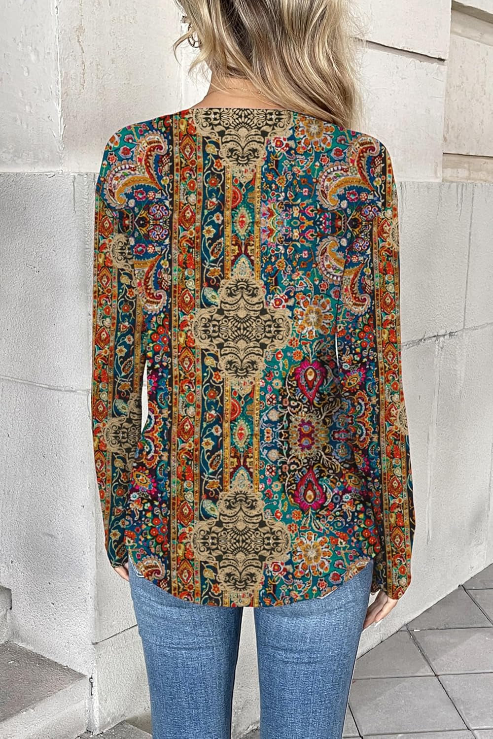 Women Long Sleeve Tops Dressy Casual V Neck Tshirts Basics Tee 2025 Fall Trendy Clothes S-2XL