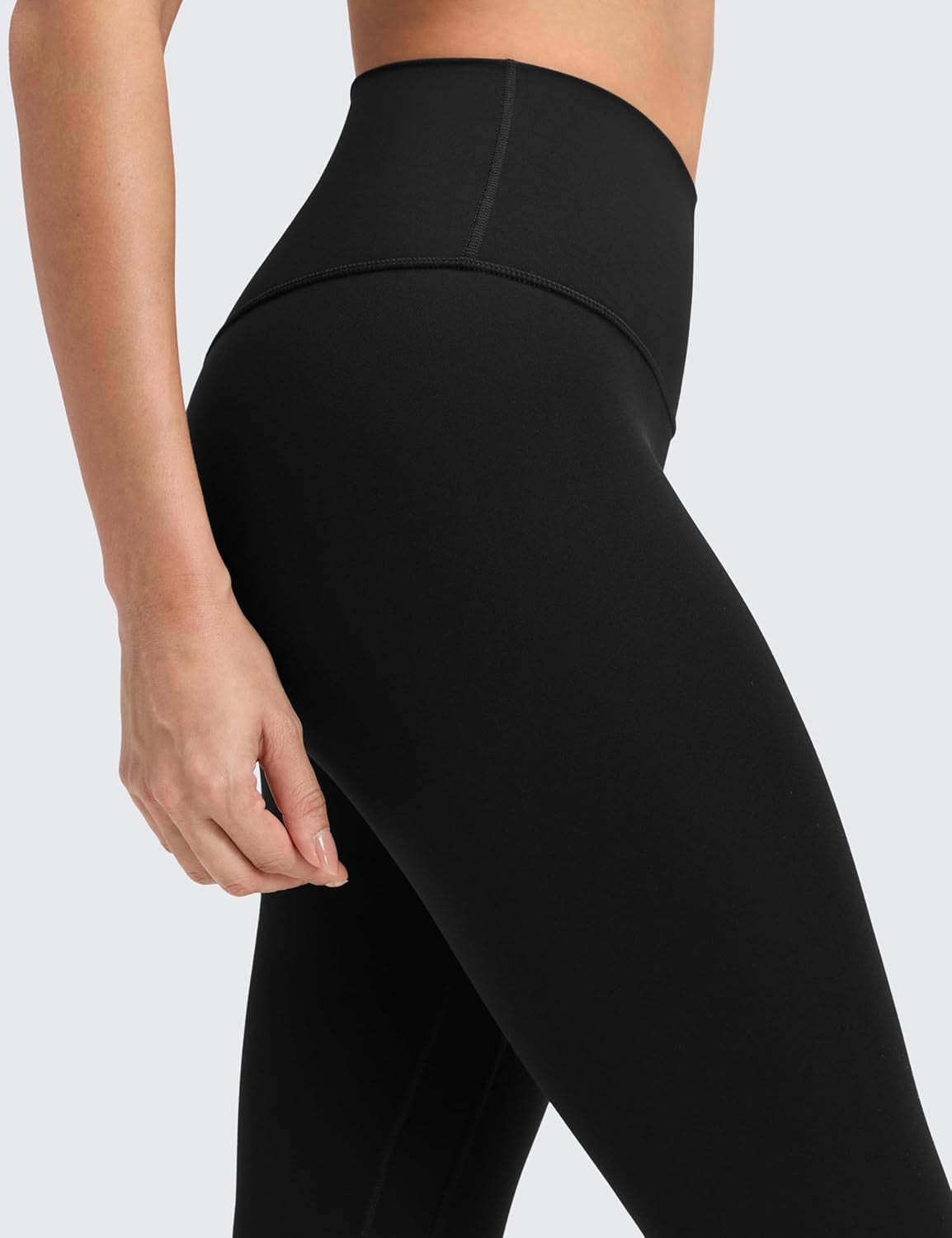 Womens Butterluxe No Front Seam Yoga Leggings 25" - High Waisted Lounge Pants Pilates Workout Athletic Buttery Soft