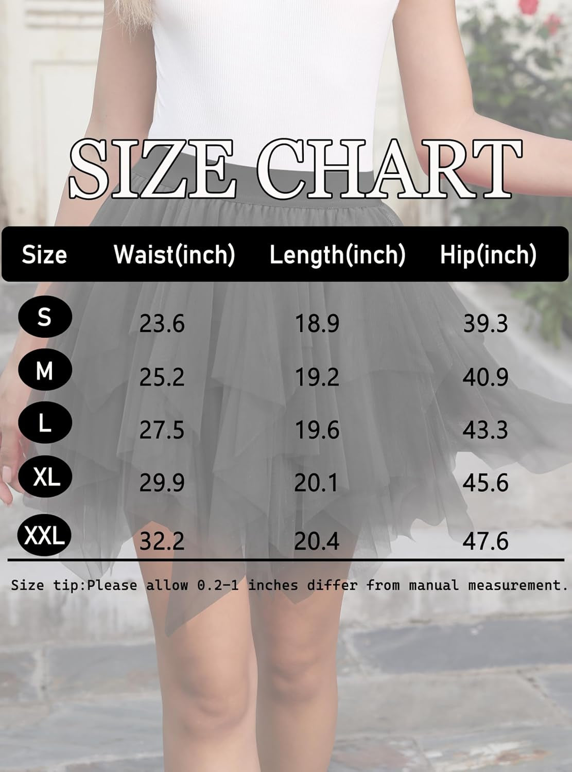 Women'S Tulle Skirts High Low Layered Puffy Fairy Skirt Mini Party Costume Irregular Adults Tutus