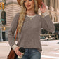 Long Sleeve Shirts for Women Lightweight Sweaters Fall Outfits 2025 Color Block Winter Clothing Dressy Casual Soft