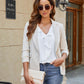 Womens Dressy Casual Blouse Business Long Sleeve Tops Ruffle V Neck Work Shirt Fall Outfit 2025