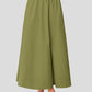 Women'S Maxi Skirts 2025 Summer Trendy Ruffle High Waisted Casual Long Flowy Skirt with Pockets
