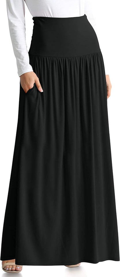 Maxi Skirts for Women Ankle Length Skirt Casual Long Skirt High Waisted Maxi Skirt Reg and plus Size Skirt Long Skirt