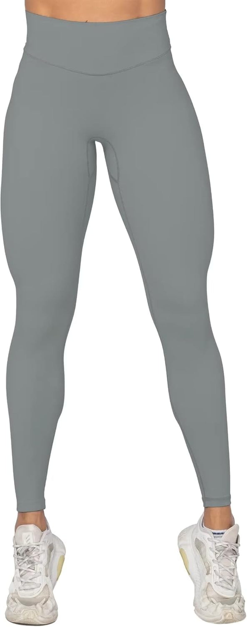 Nunaked Workout Leggings for Women, Tummy Control Compression Workout Gym Yoga Pants, No Front Seam & High Waist