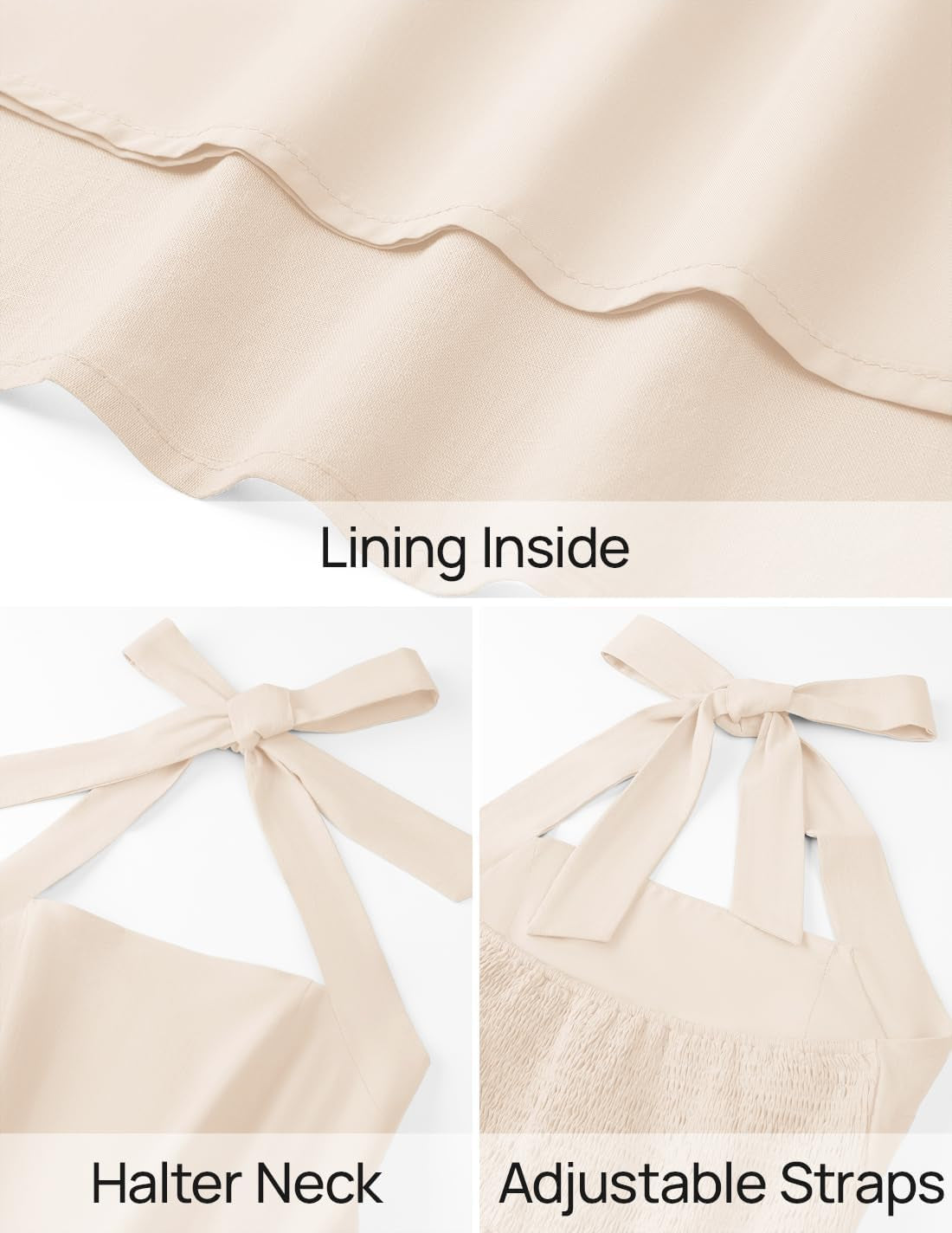 Women'S Summer Sleeveless Halter Midi Dress 2025 off Shoulder High Waist Swing Flowy Beach Long Dresses