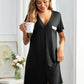 Women Striped Nightgowns Button down Sleepshirts Short Sleeves Nightshirts