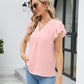 Womens Dressy Casual Shirts Short Sleeve V Neck Work Blouse Business Casual Summer Tops 2025