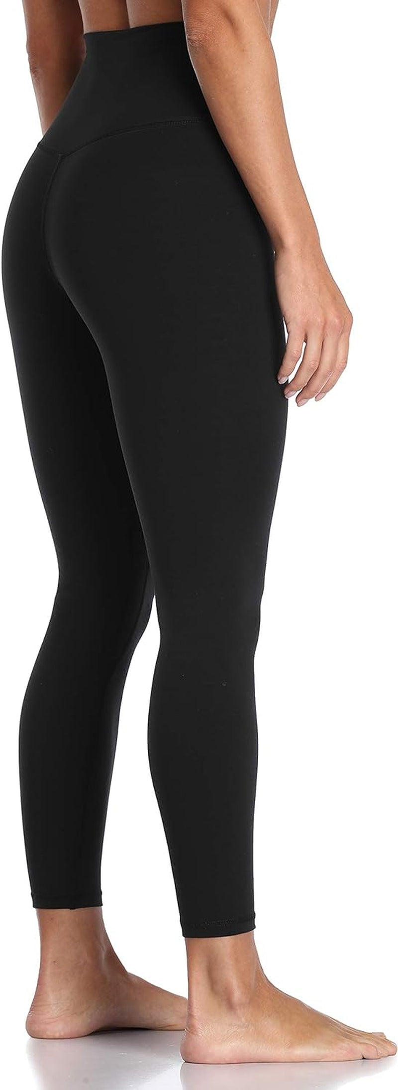 Women'S High Waisted Tummy Control Workout Leggings 7/8 Length Ultra Soft Yoga Pants 25"