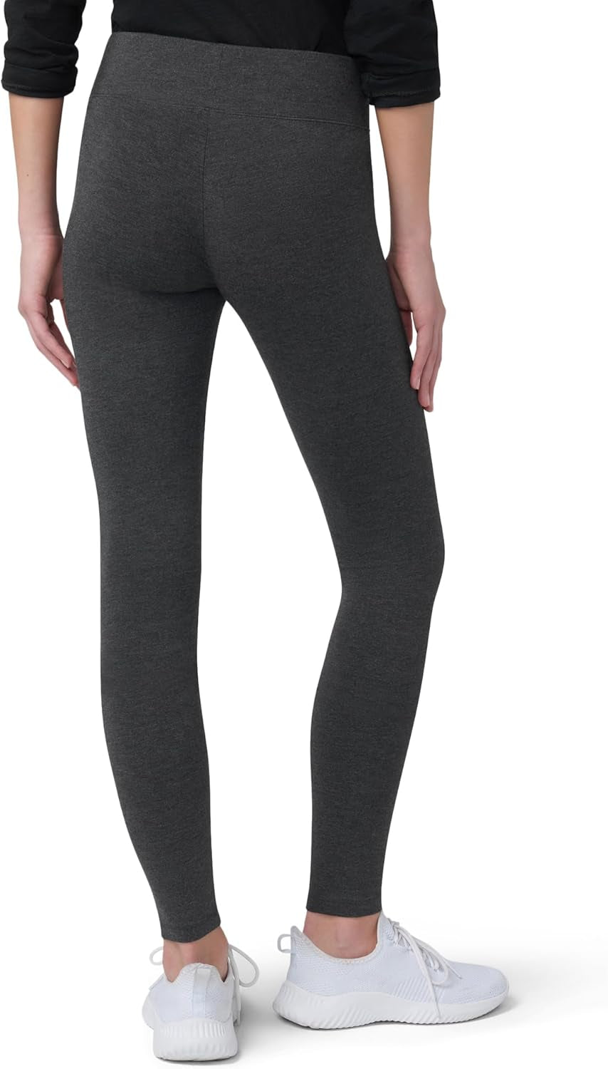 Women'S Ultra Soft Cotton Leggings with Wide Waistband, Full and Capri Length