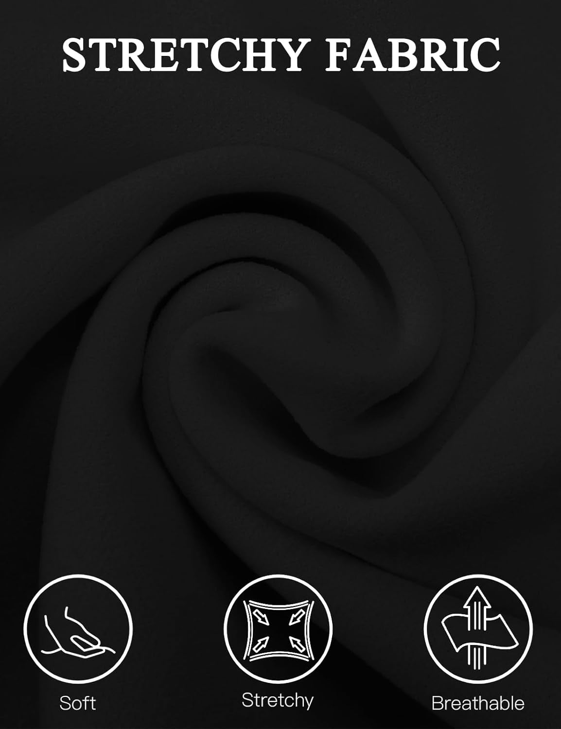 Women'S Office Work Pencil Skirt Stretch High Waist below Knee Bodycon for Business Casual