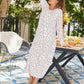Womens Long Sleeve Nightgowns Long Sleep Shirts Henley Night Shirts Full Length Nightgown