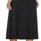 Women'S High Waisted Midi Skirts Business Casual Flare Dressy Work a Line Pleated Skirt with Pockets
