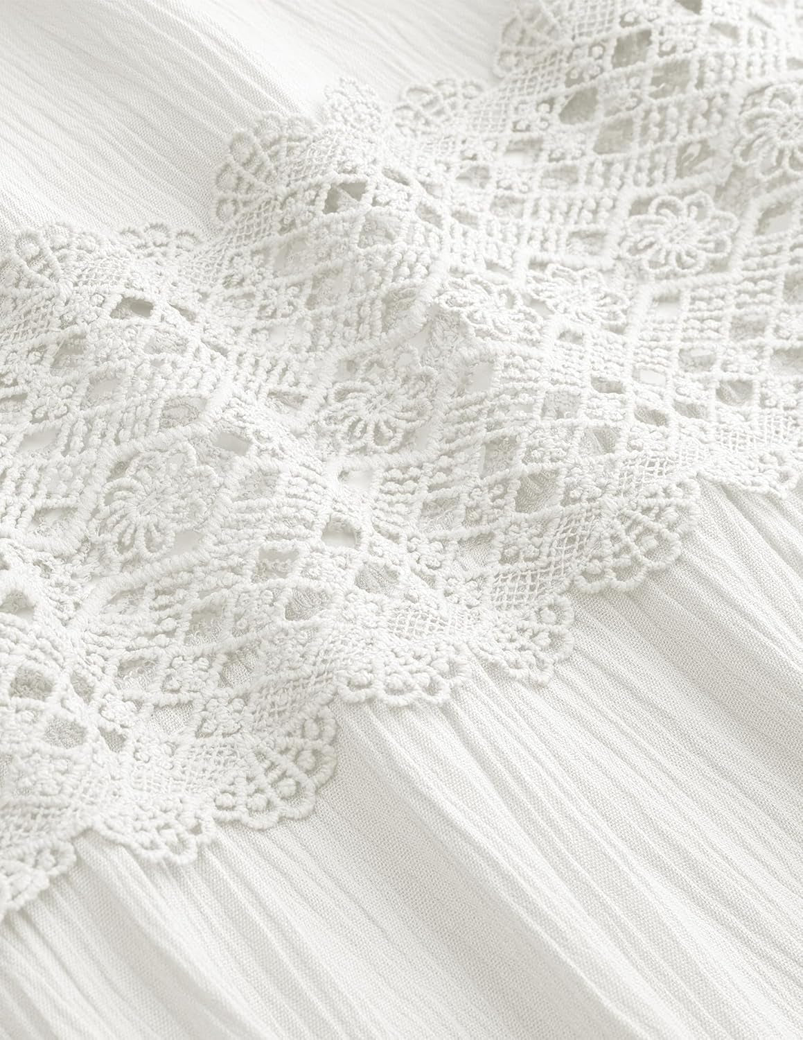 Women'S 2025 Summer Bohemian Strapless off Shoulder Lace Trim Backless Flowy a Line Beach Long Maxi Dress