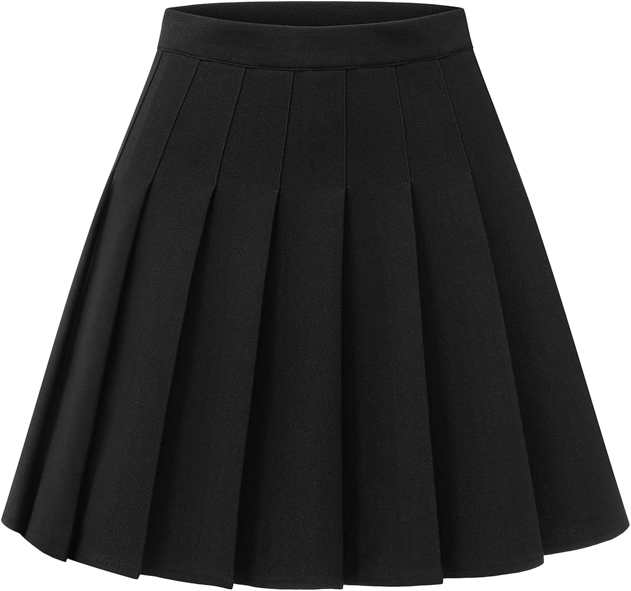 Stretchy Short Pleated Skirts for Women Cheerleader Uniform High Waist A-Line Mini Skirt