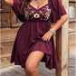 Women'S plus Size Western Boho Floral Flowy Dress Cowgirl Outfits Country Summer a Line Dresses S-4XL