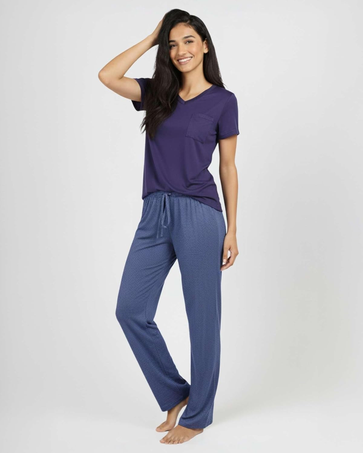 2 Pack: Women'S Comfy Pajama Sets - Short & Long Sleeve Ladies Loungewear Sleepwear Pjs (Available in Plus)