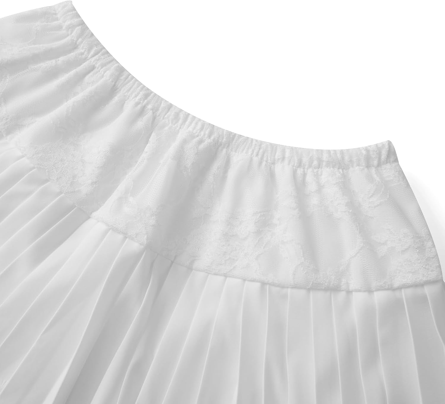 Women'S Summer Lace Mini Skirts Coquette Y2K Low Waist Solid Color Loose Fit Pleated Skirts