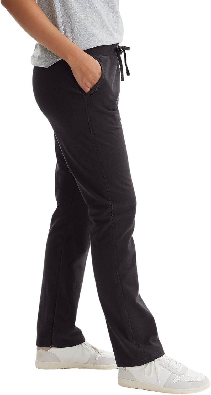 Womens French Terry Pants, Pocket Lounge Pants for Women, Lighter-Than-Fleece Loungewear, 31”