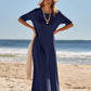 Women'S 2025 Summer Maxi Dress Casual Short Sleeve Beach Vacation Crewneck Basic Long T Shirt Dresses