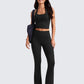 Womens Butterluxe High Waist Flare Pants 29" / 30.5" / 32" / 33.5" - Yoga Bootcut Wide Leg with Pocket Lounge