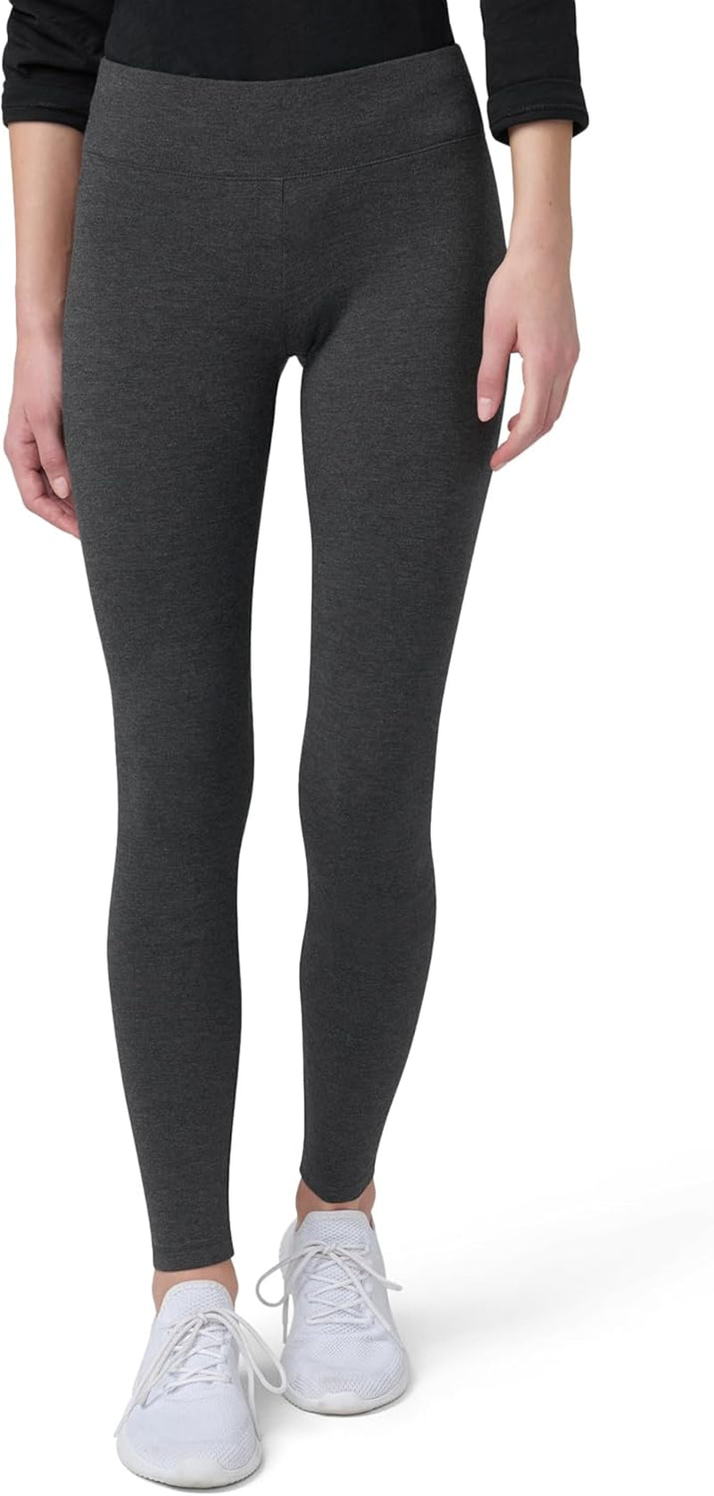 Women'S Ultra Soft Cotton Leggings with Wide Waistband, Full and Capri Length