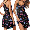 Women Nightgowns Sleeveless Sleepwear Spaghetti Strap Racerback Pajama Dress Nightshirt S-XXL