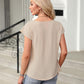 Womens Dressy Business Casual Tops Work Trendy Short Sleeve Shirts Summer Cute Pleated Blouses