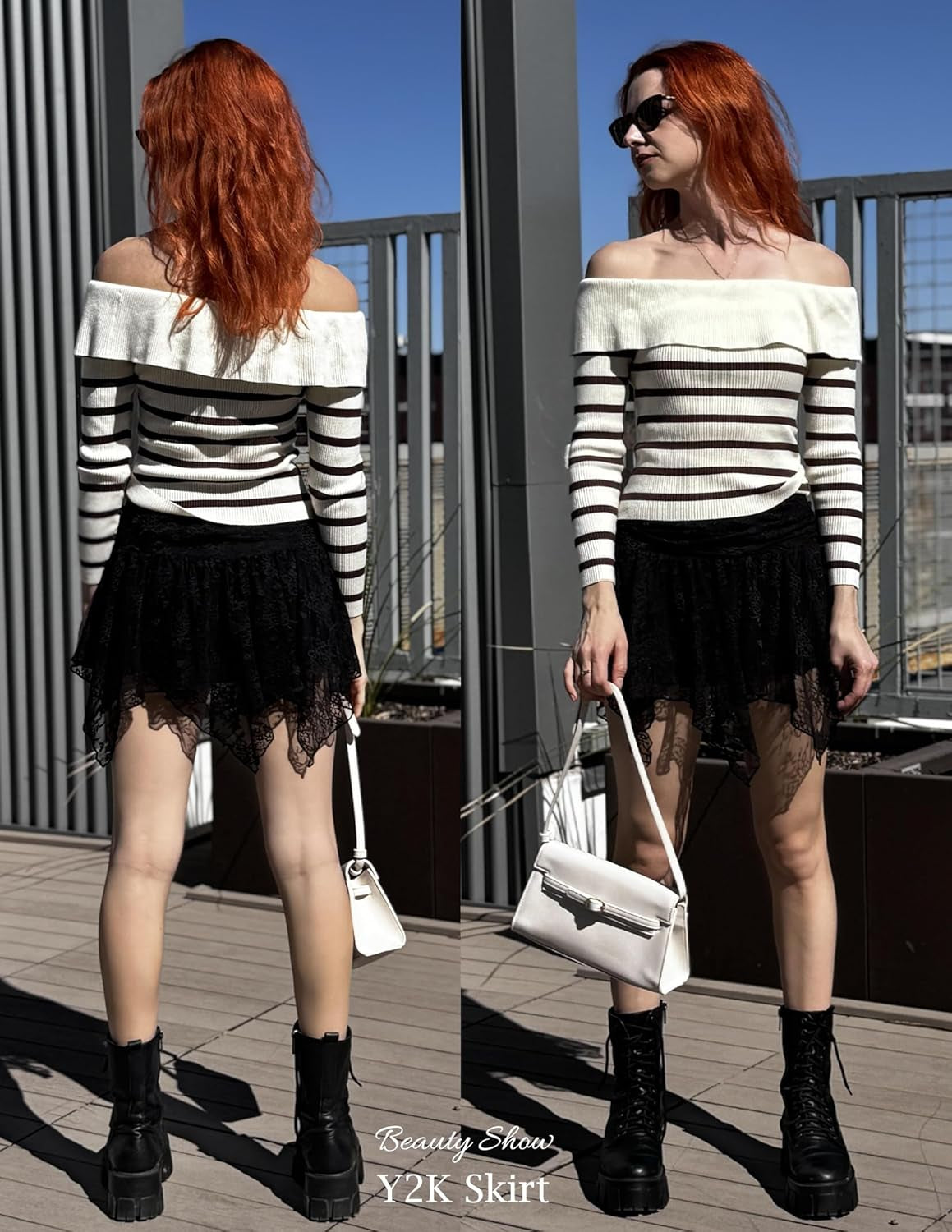 Lace Mini Skirts for Women Flowy Skirt Y2K Layered Asymmetrical Short Skirt