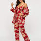 Women'S Silk Satin Pajamas Set 3 Pcs Floral Silky Pj Sets Sleepwear Cami Nightwear with Robe and Pant