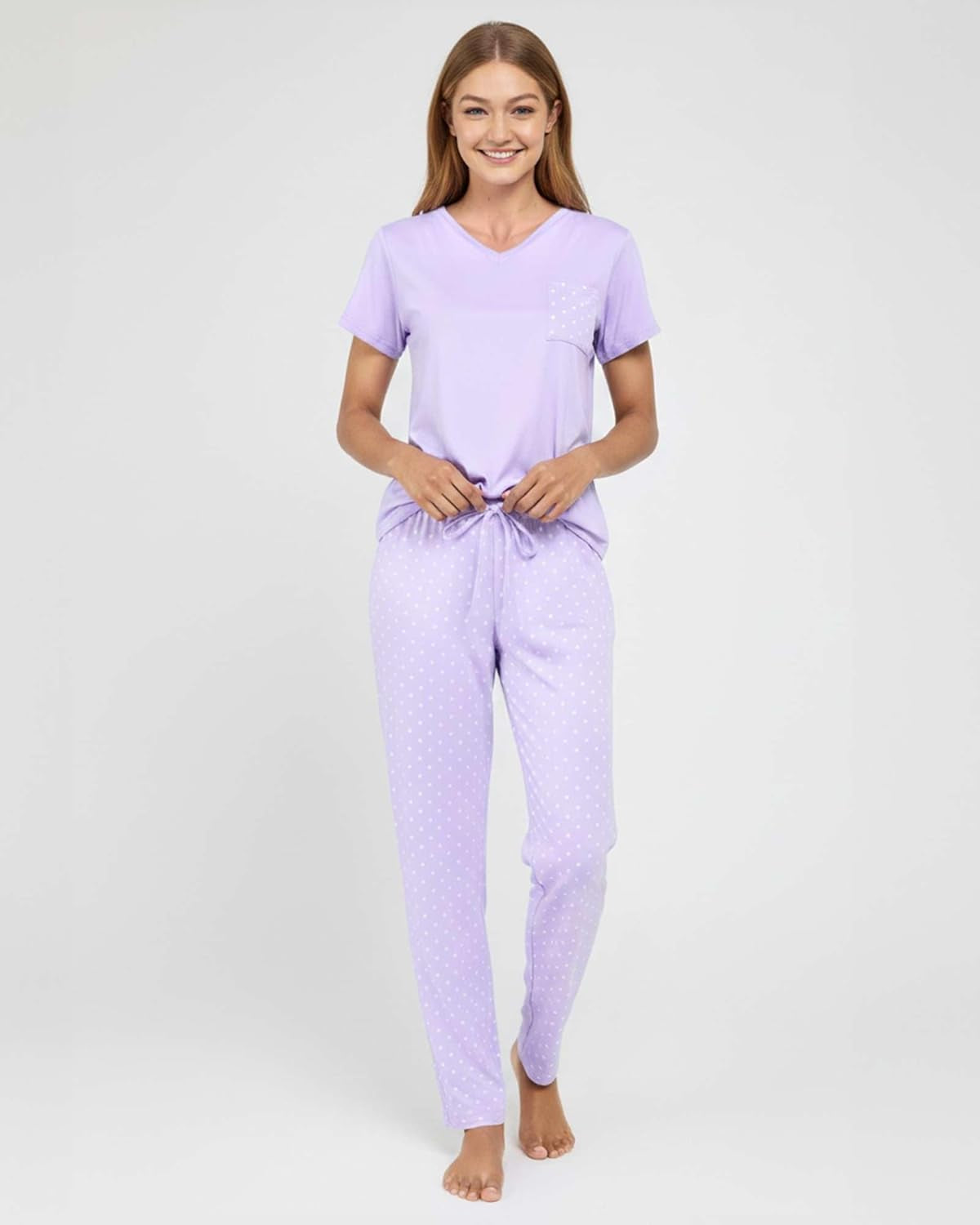 2 Pack: Women'S Comfy Pajama Sets - Short & Long Sleeve Ladies Loungewear Sleepwear Pjs (Available in Plus)