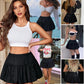Mini Skirt for Women Bubble Puffy Hem Y2K Elastic Waist a Line Basic Casual Skirts S-XXL