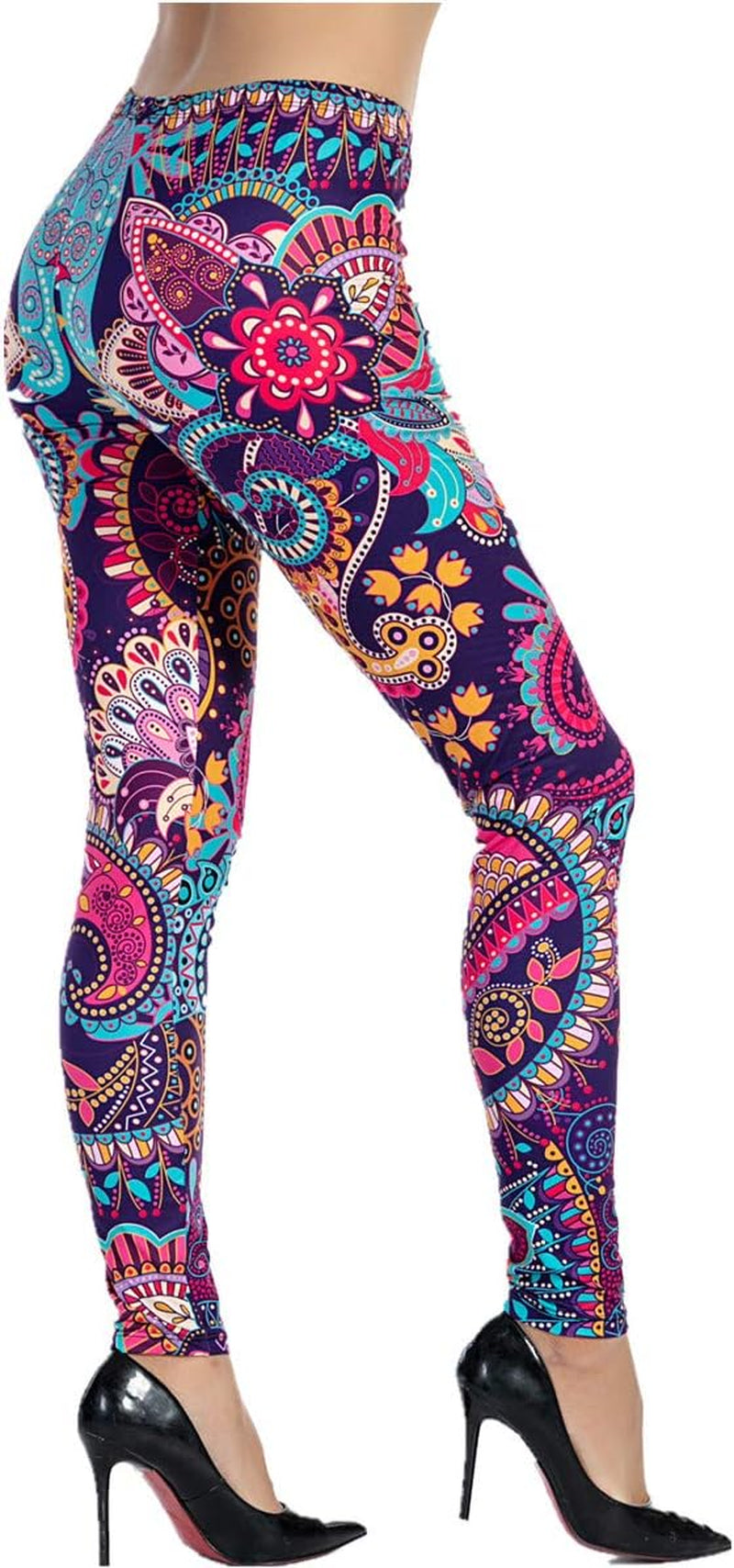 Printed Leggings Basic Workout Yoga Pants Buttery Smooth Womens Leggings