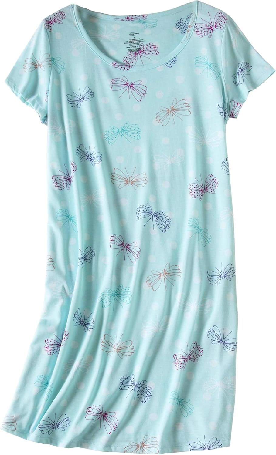 3 Pack Women'S Cotton Nightgown Sleepwear Short Sleeves Nightshirt Fun Print Sleepdress Loose Comfy Sleepshirts