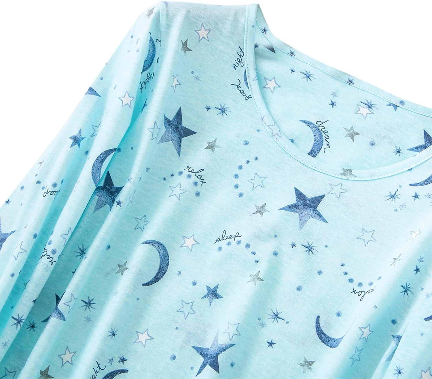 Womens Long Sleeve Nightgowns Sleep Shirts Night Shirts Night Gown House Dresses Ladies Night Dress