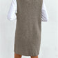 Women'S Casual Sweater Dress V Neck Sleeveless Knit Short Sweater Dresses with Pocket