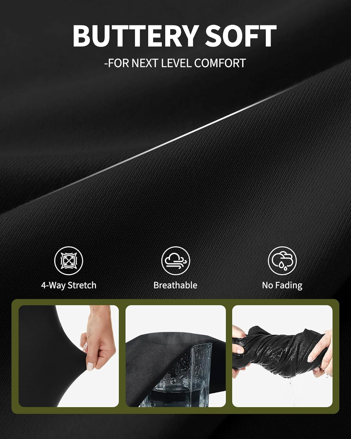 Leggings for Women plus Size-High Waisted L-XL-6XL Tummy Control Soft Yoga Pants for Workout Running