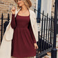 Women Fall 2025 Long Sleeve Sweater Dress Casual Knit Dresses with Pockets