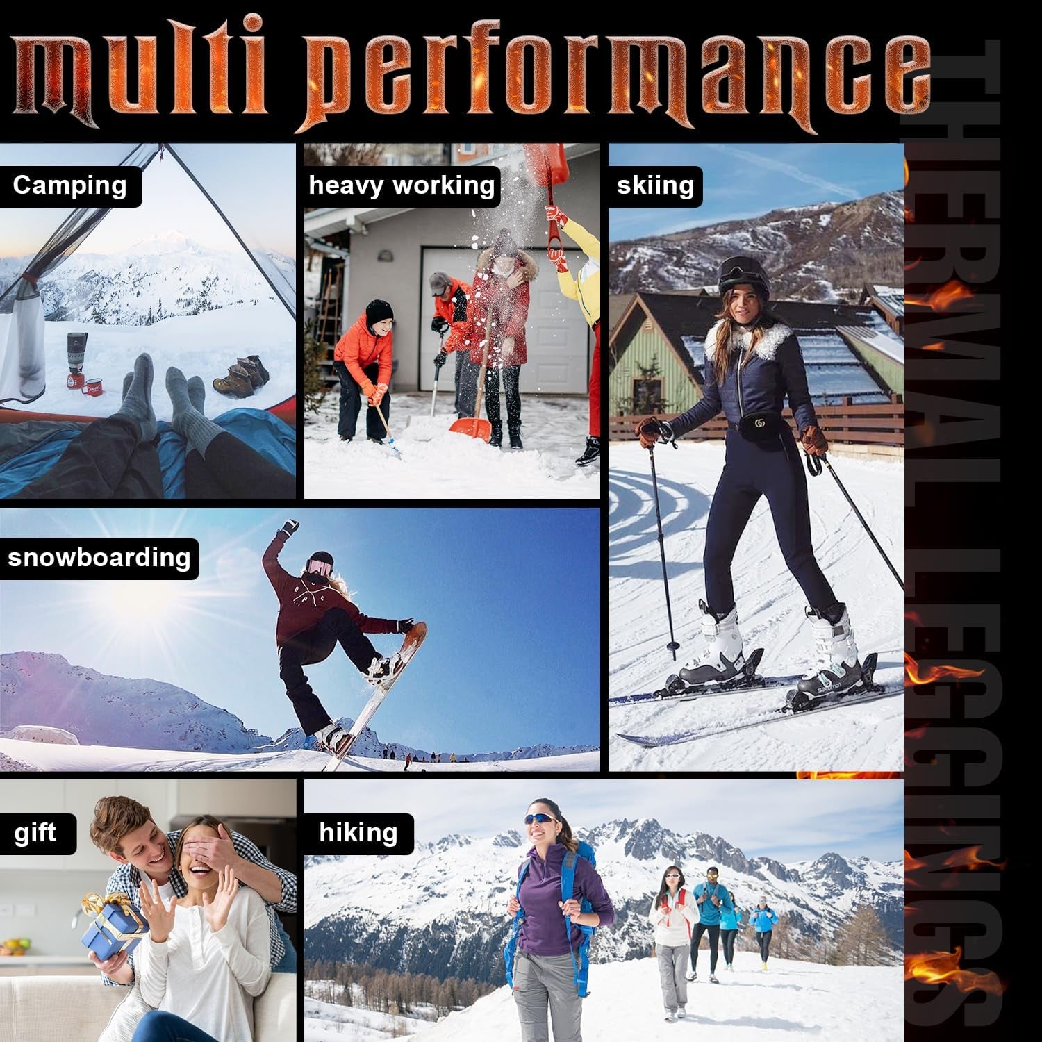 3 Pack Fleece Lined Leggings Women with Pockets -Warm Winter Yoga Pants for Women Thermal Running Workout Leggings