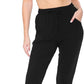 Women'S Jogger Track Cuff Sweatpants with Pockets for Yoga, Workout