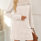 Womens Long Sleeve Dresses Casual Fall Sweater Dress Work Winter Fashion 2025 Crew Neck Lace Mini Dressy Sexy Clothes