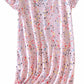 3 Pack Women'S Cotton Nightgown Sleepwear Short Sleeves Shirt Casual Print Sleepdress