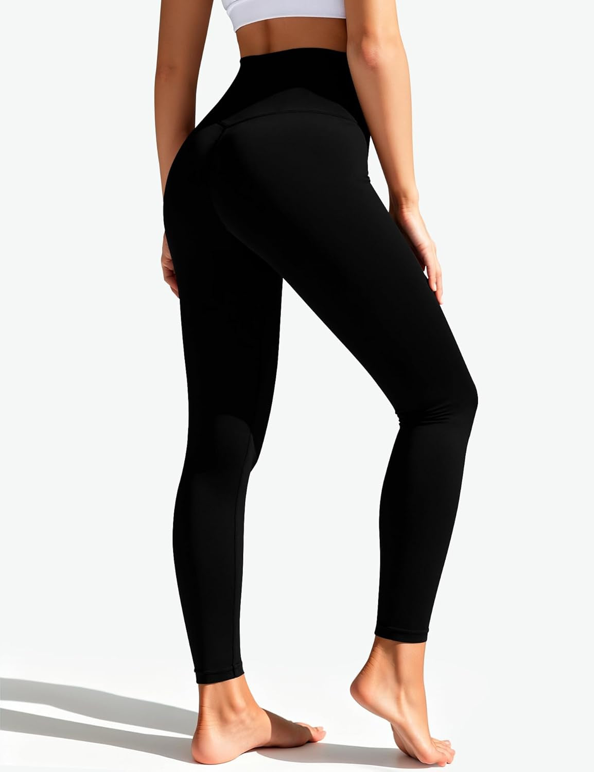 High Waisted Leggings for Women - Tummy Control Pants Non See through Workout Soft Yoga Pants for Running plus Size