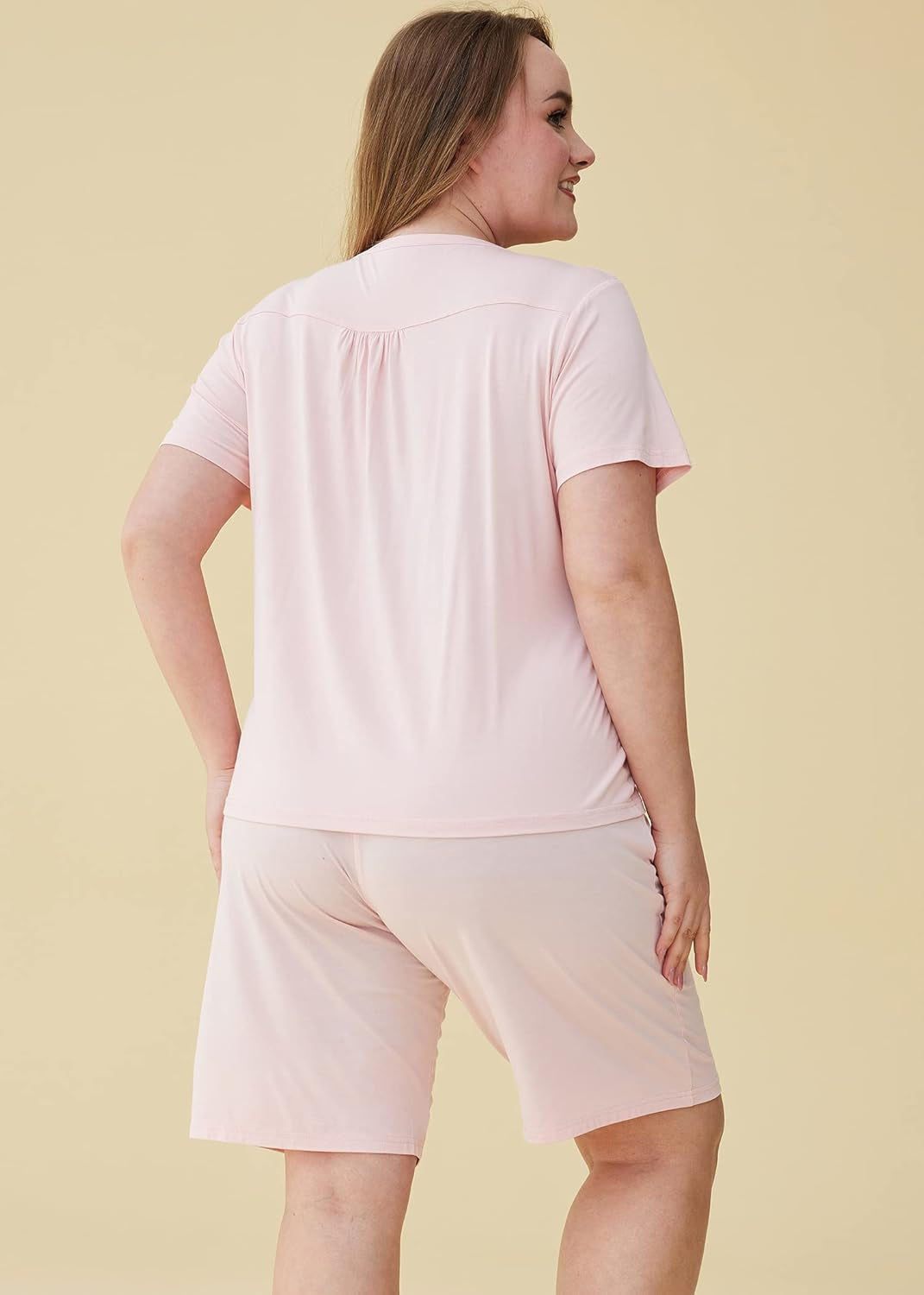 Women'S Viscose Bermuda Shorts Pajama Set