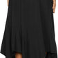 Women'S Flowy Handkerchief Hemline Midi Skirt