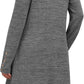 Long Sleeve Dress for Women Crew Neck Tunic Dress with Pockets Decorative Buttons