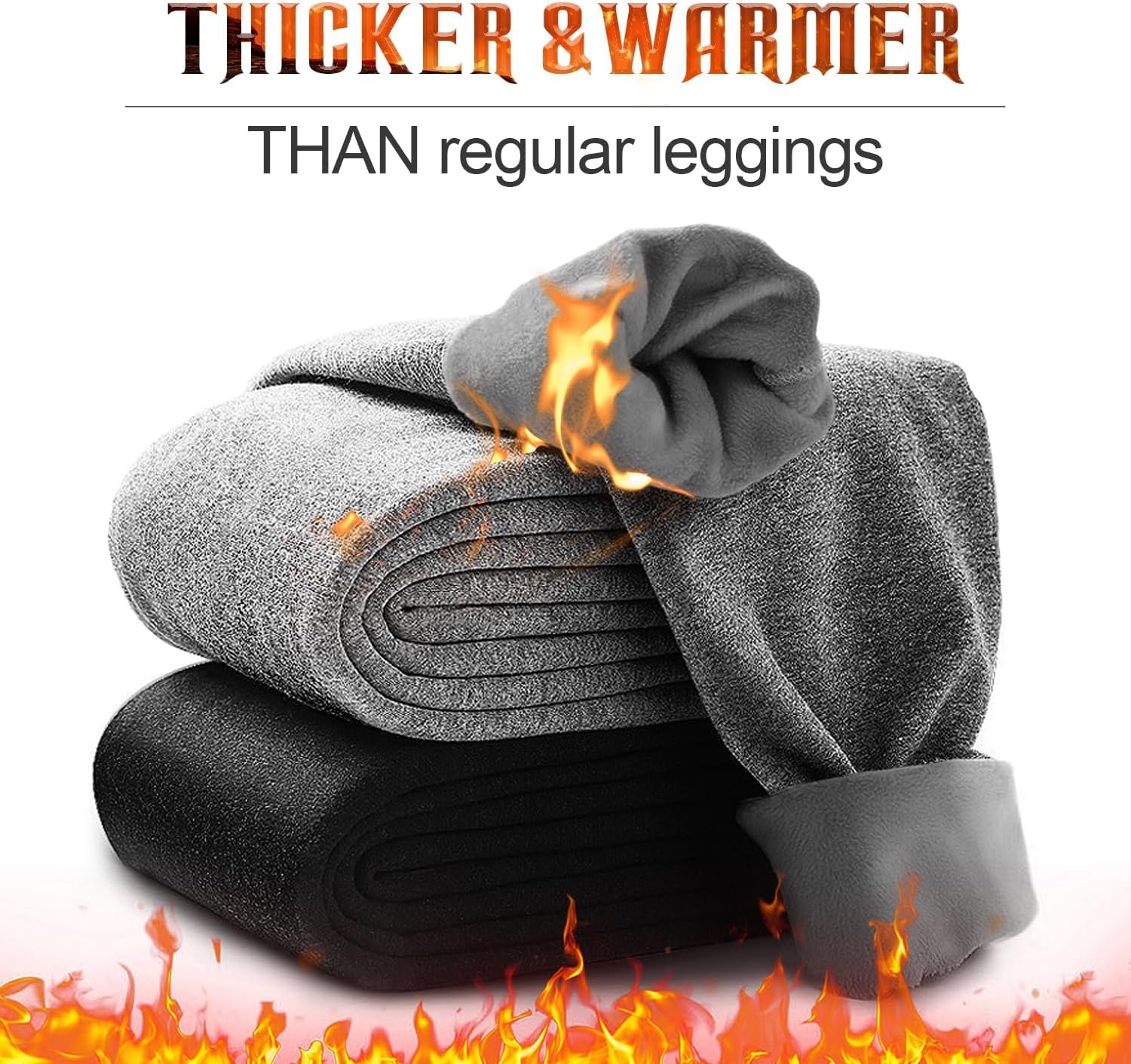 3 Pack Fleece Lined Leggings Women with Pockets -Warm Winter Yoga Pants for Women Thermal Running Workout Leggings